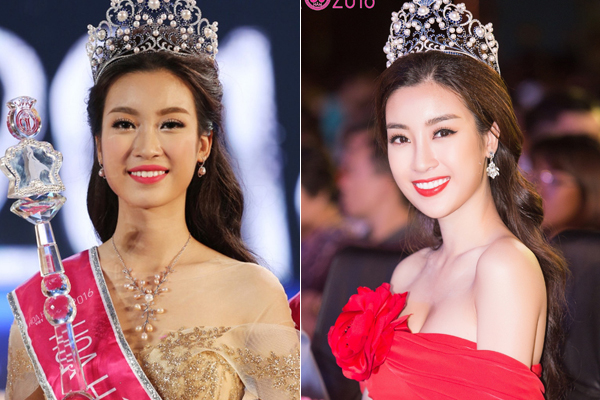Sau 2 năm đương nhiệm, Hoa hậu Việt Nam 2016 Đỗ Mỹ Linh cũng đẹp lên thấy rõ, trong đó khác biệt nhát đến từ nụ cười ngày một hoàn hảo, gương mặt cũng thon gọn hơn xưa.