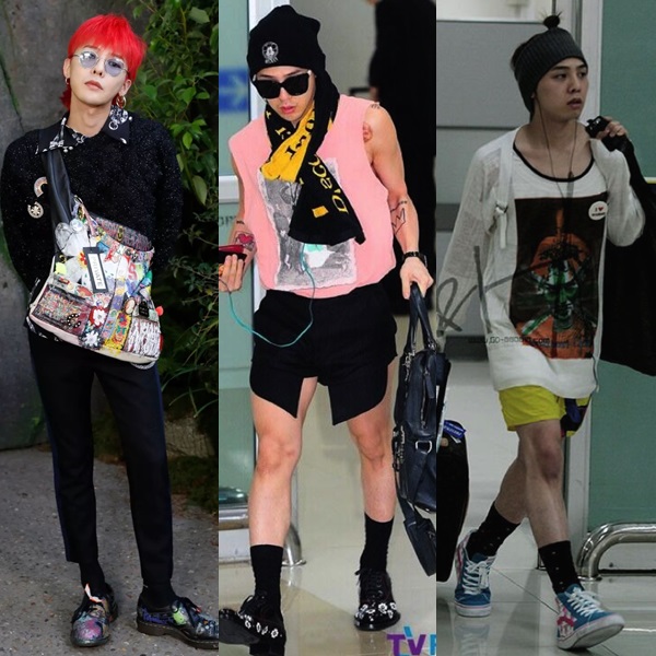 Gần như mọi trang phục của G-Dragon đều không thể ứng dụng trong cuộc sống người bình thường. Chắc chắn trưởng nhóm Big Bang phải tự tin lắm về gout thời trang của mình mới có thể diện những set đồ này.