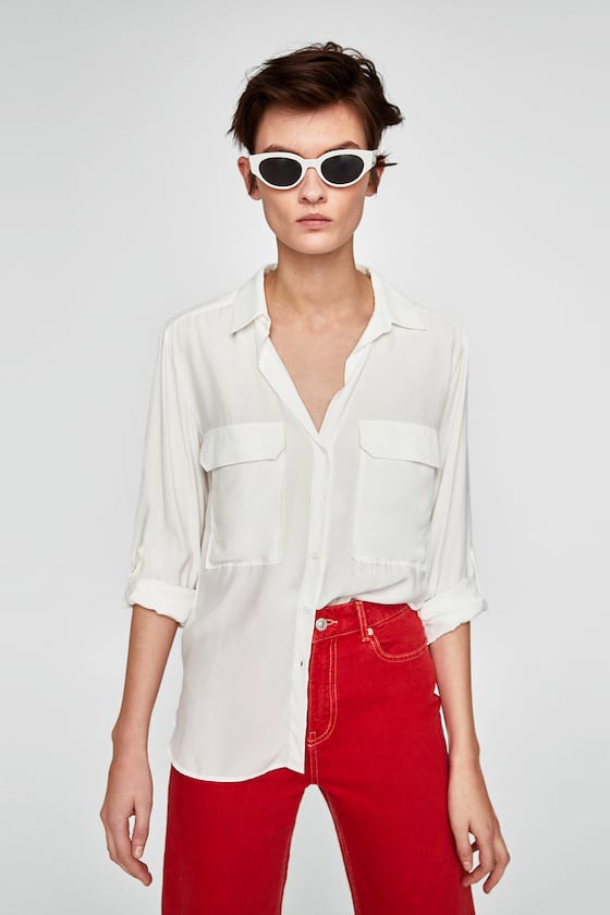 Đơn giản tuyệt đối như chiếc sơmi trắng của Zara mà cũng có tới 18 cách mix khác biệt dành cho nàng công sở - Ảnh 2.