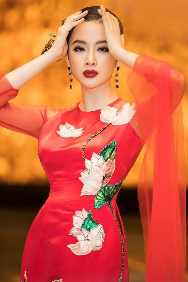 Mặc váy đầm lộng lẫy thôi là chưa đủ, phải trang điểm đẹp, chọn son môi xuyệt tông nhưng Angela Phương Trinh mới hoàn hảo - Ảnh 7.