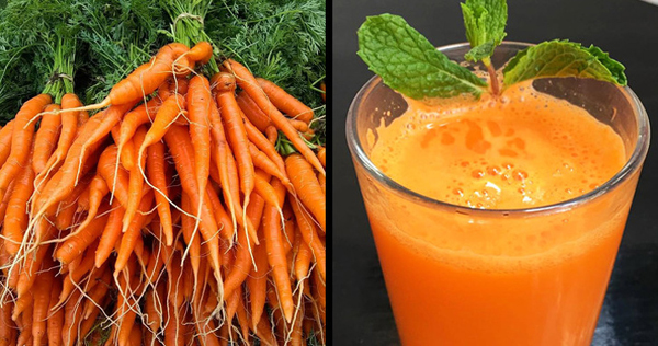 Cà rốt Cà rốt rất giàu chất chống oxy hóa và vitamin giúp giải độc trong cơ thể. Nhờ hàm lượng kali cao, cà rốt còn giúp cân bằng lượng cholesterol và lượng đường trong máu.
