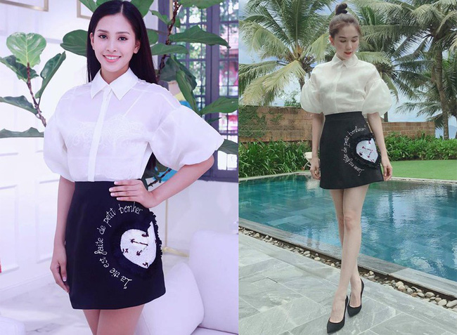 Mới đăng quang chưa đầy 1 tháng, HH Trần Tiểu Vy đụng váy áo liên hoàn với cả loạt người đẹp Vbiz - Ảnh 3.
