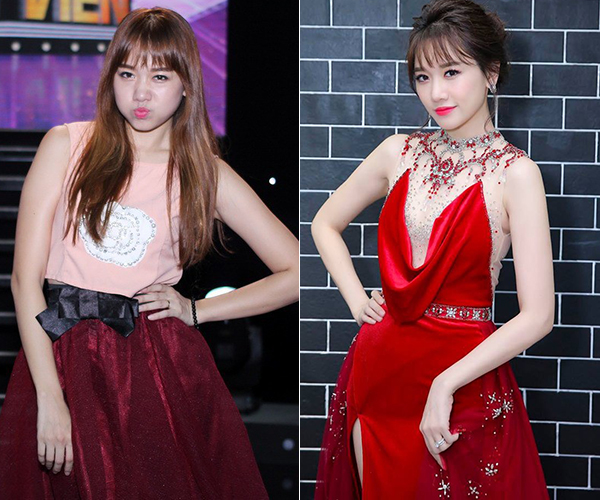 Cùng với việc giảm cân, phong cách ăn mặc thay đổi cũng giúp Hari Won khác biệt hoàn toàn so với trước đây. Bà xã Trấn Thành là một điểm sáng trên thảm đỏ Vbiz 2018.