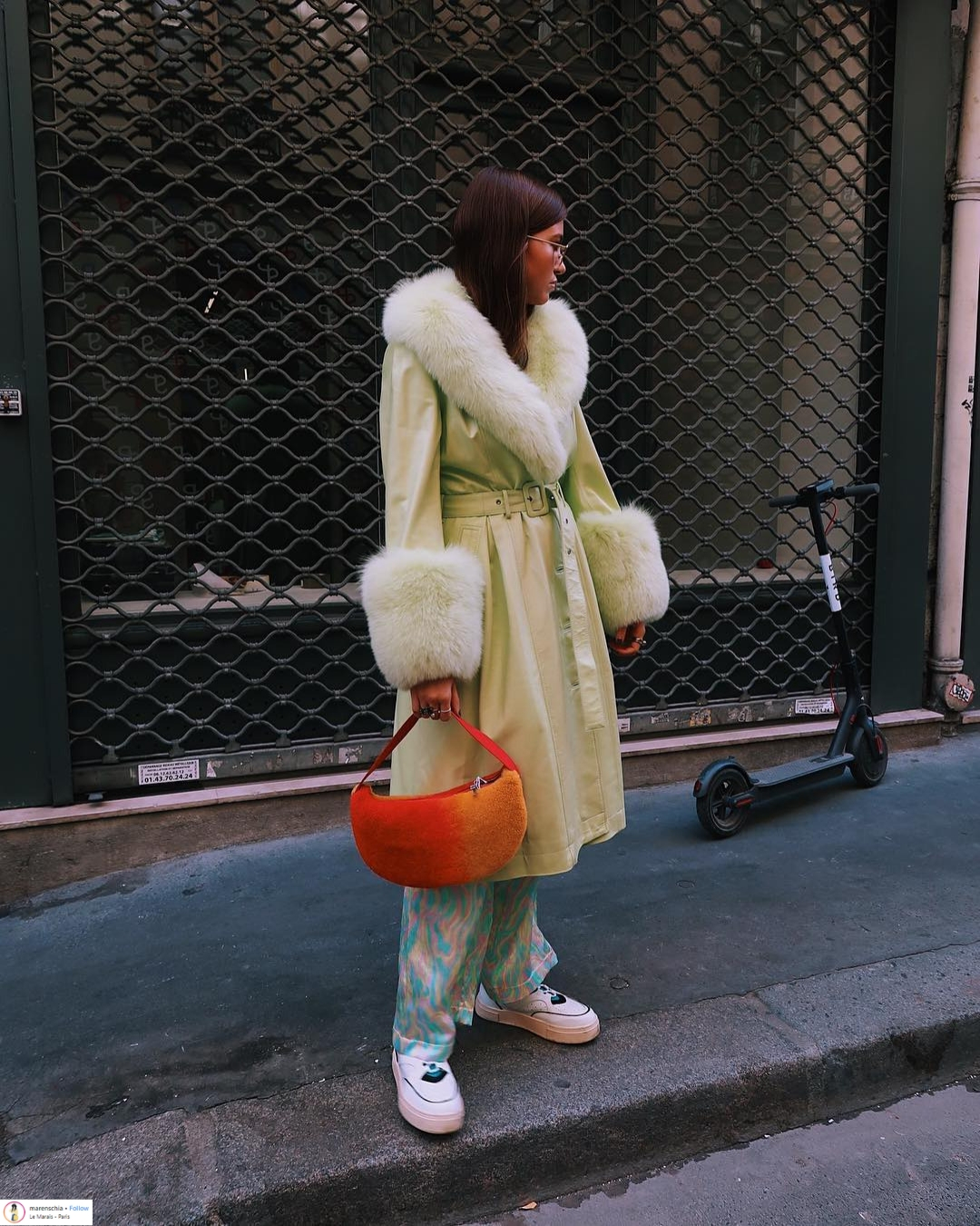 Áo khoác viền lông – Xu hướng thời trang đang “thống trị” mạng xã hội Instagram 8