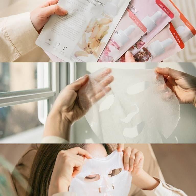 Kết quả hình ảnh cho mặt nạ mamonde flower lab essence mask