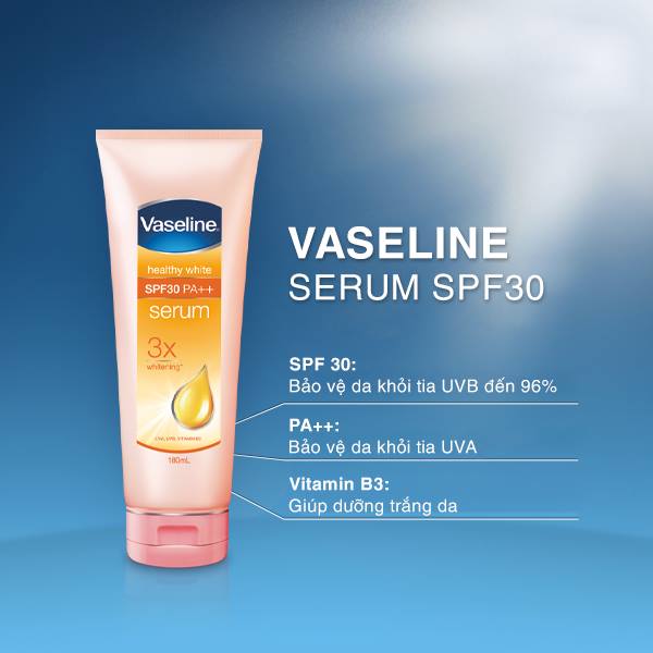 kem dưỡng trắng da toàn thân Vaseline – Healthy White Serum SPF30 PA++