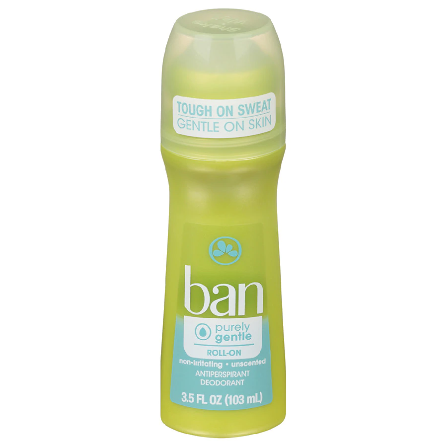khử mùi cơ thể Ban Purely Gentle Roll-On Antiperspirant Deodorant