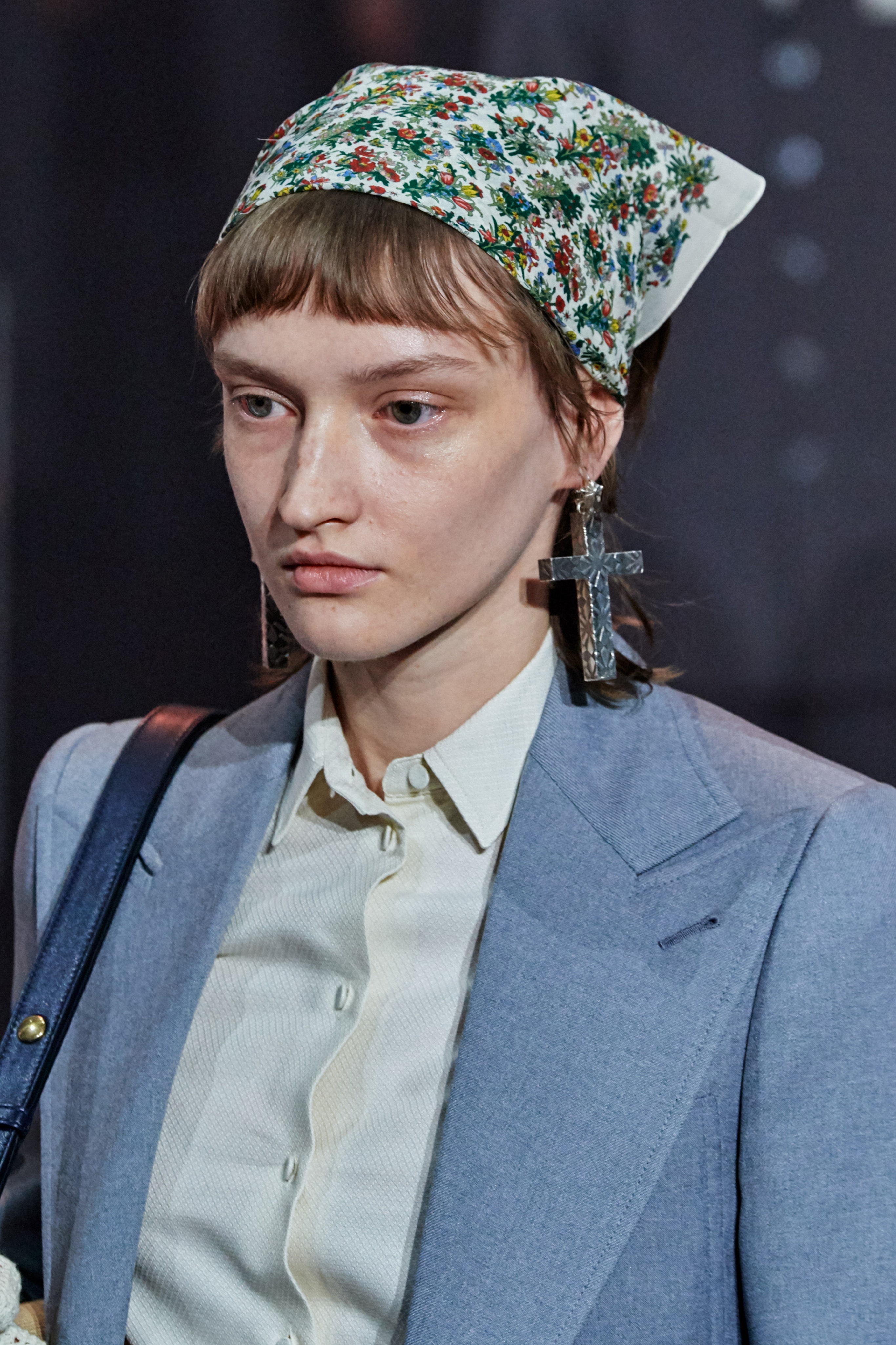 Phụ kiện tóc khăn bandana bst gucci thu đông 2020